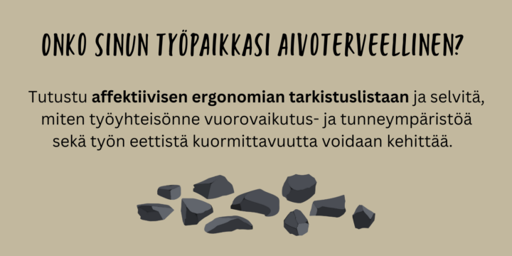 Klikkaa tästä avataksesi affektiivisen ergonomian tarkistuslistan.